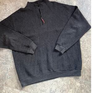 Woolrich Brown 1/4 zip pull over sweater, Men's size XL